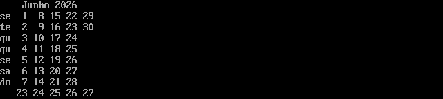 calendário minimalista PNG 2026-06
